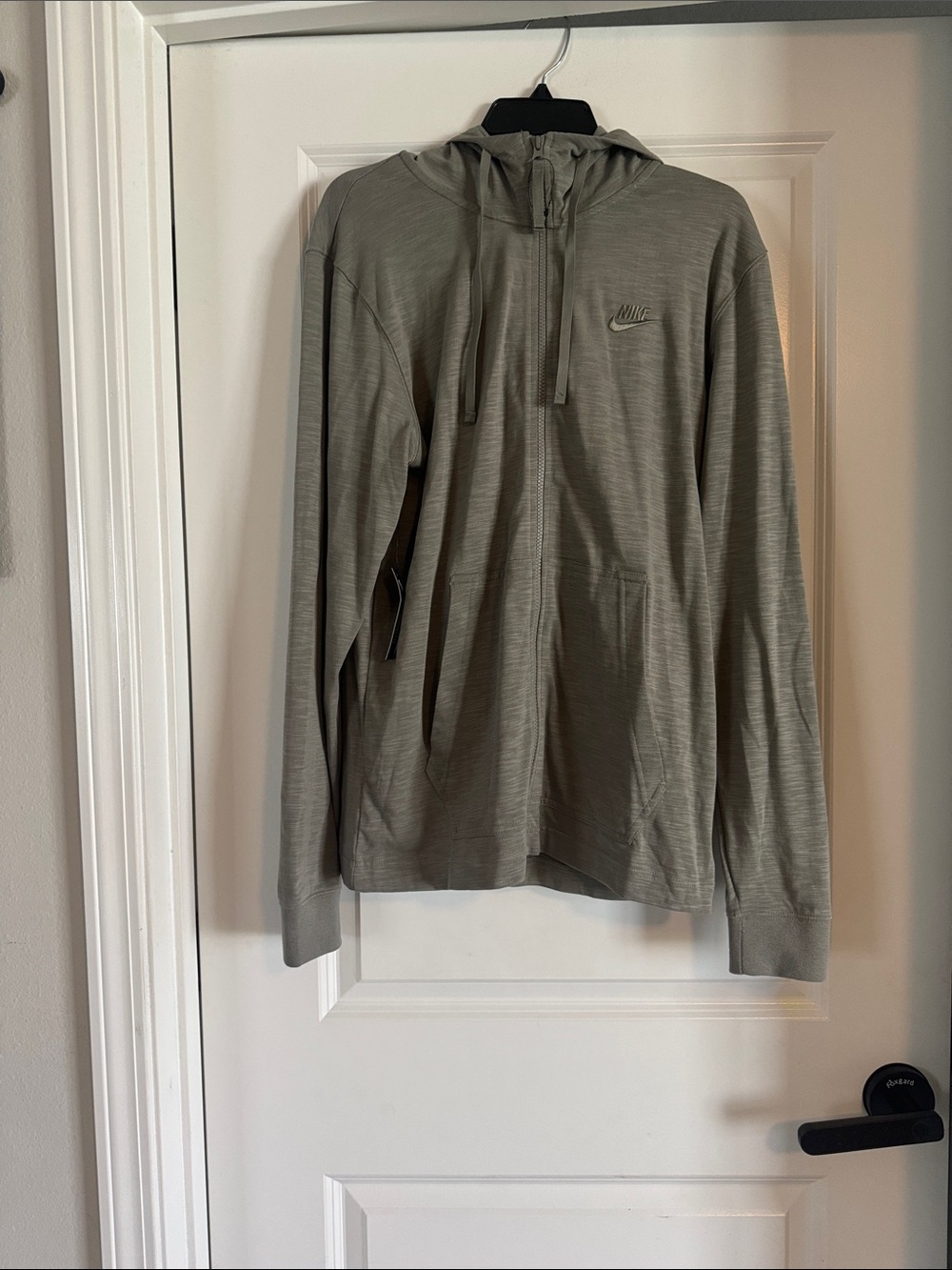 Nike Men's Hooded Full-Zip Jacket in Olive